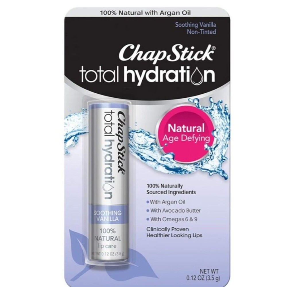 ChapStick Total Hydration SOOTHING VANILLA Natural Age Defying Non-Tinted